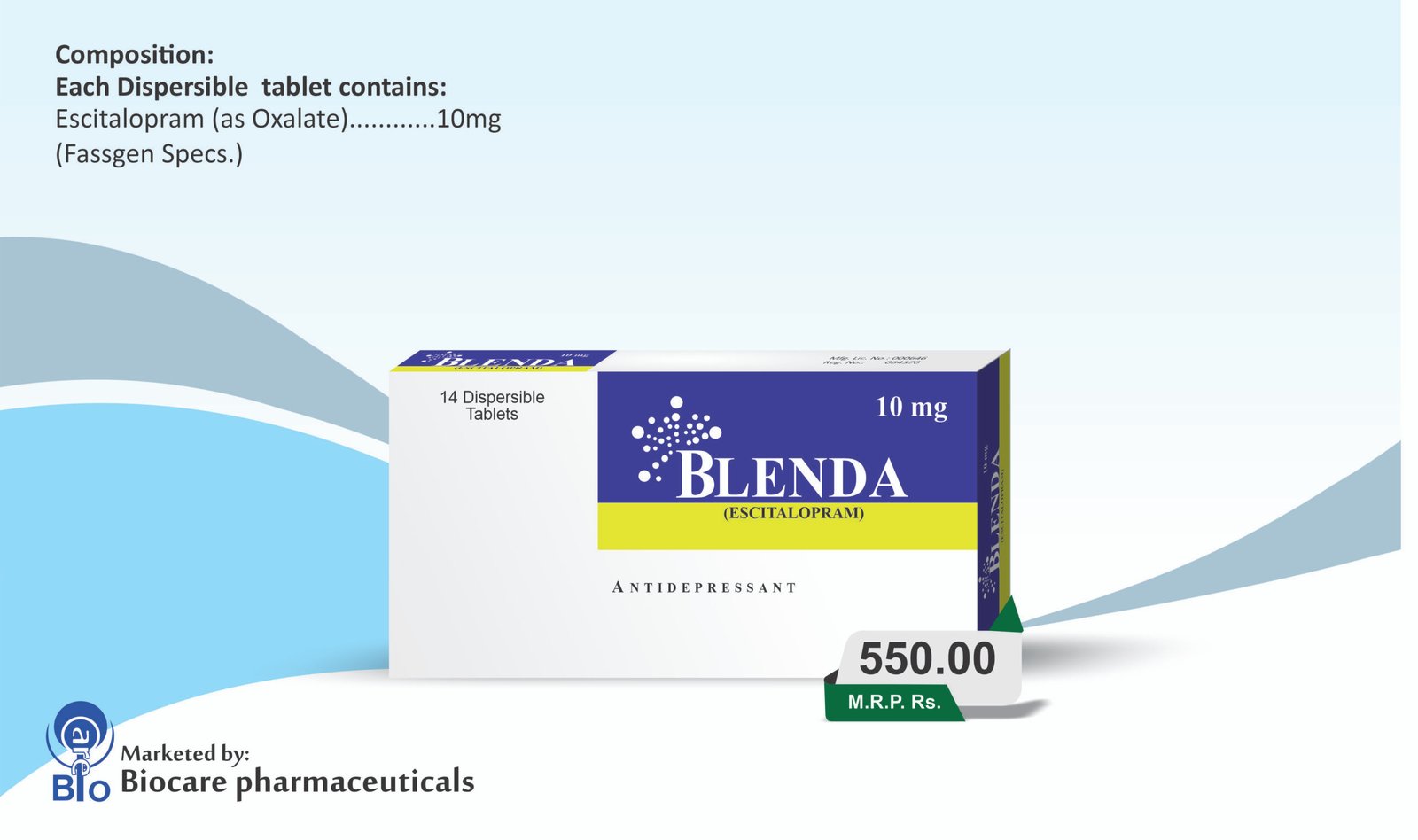 Blenda 10mg (dispersible) Tablets