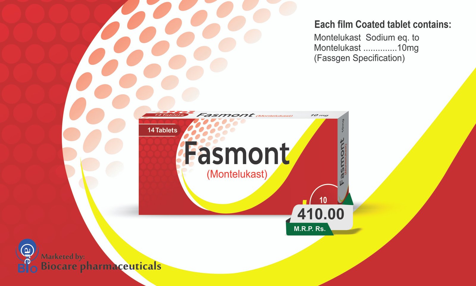 Fasmont 10mg Tablets (Montelukast)