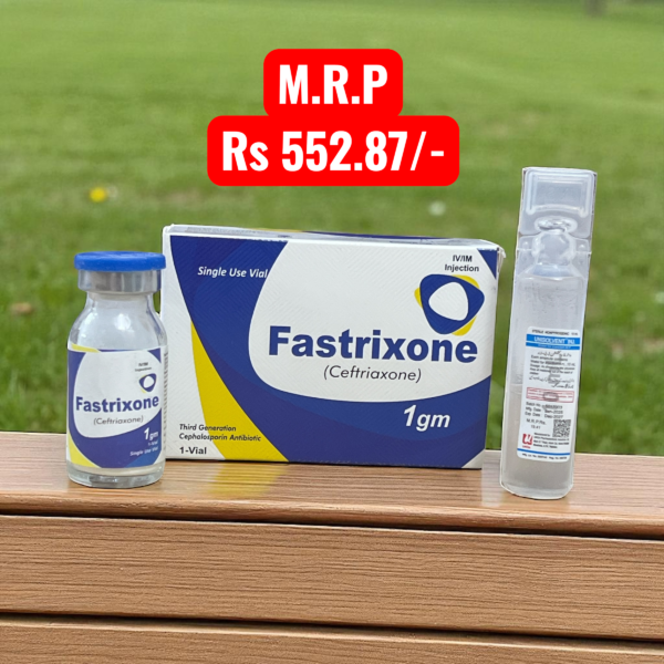 Fastrixone 1g Injection (Ceftriaxone)