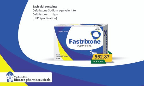 Fastrixone 1g Injection (Ceftriaxone)