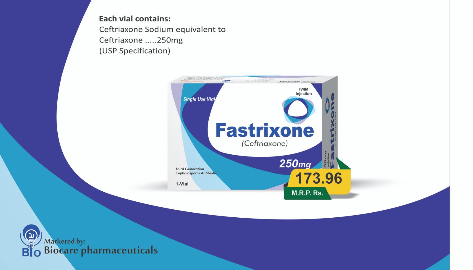 Fastrixone 250mg Injection (Ceftriaxone)