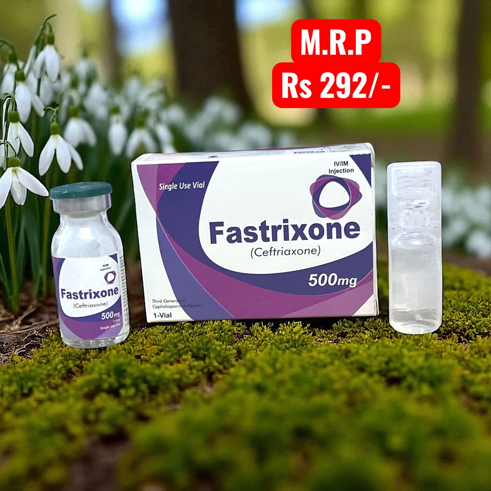 Fastrixone 500mg Injection (Ceftriaxone)