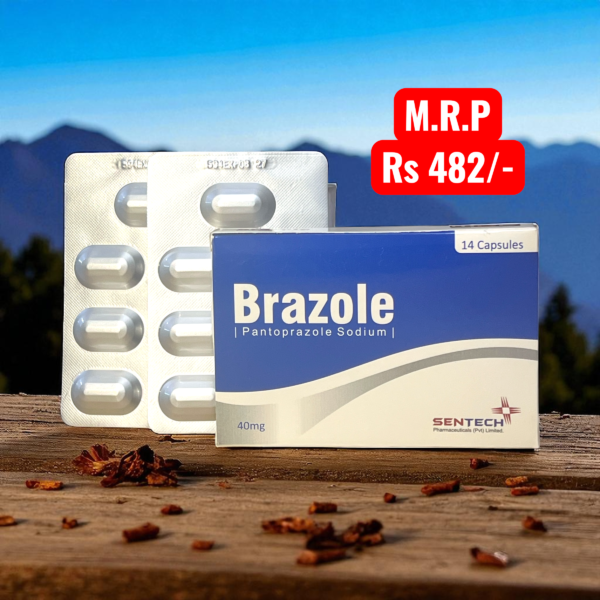 Brazole 40mg Capsules (Pantoprazole as Sodium Sesquihydrate)