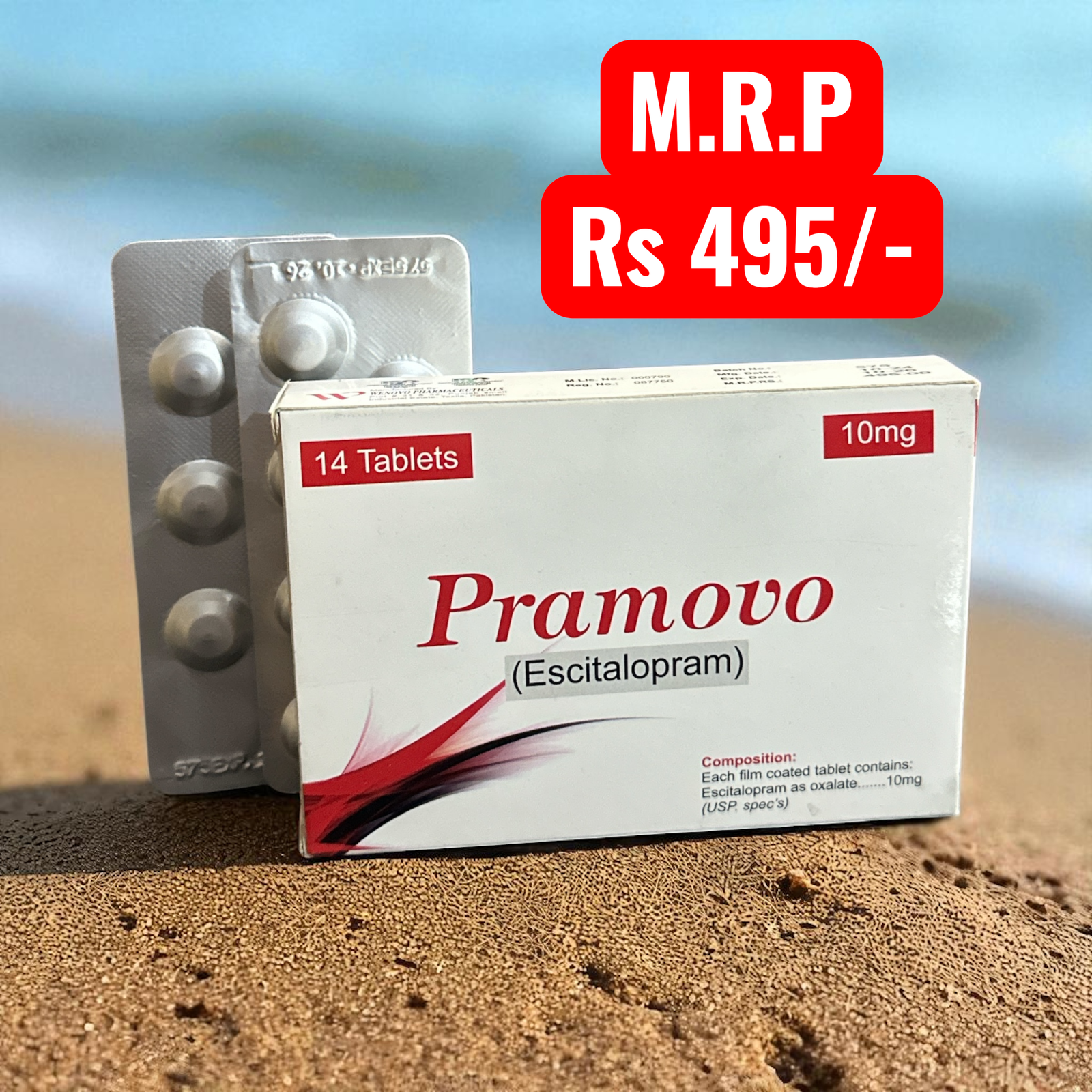 Promovo 10 mg Tablets (Escitalopram Hydrochloride)