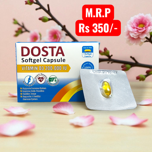 Dosta Softgel (Vitamin D3 200000 IU Mega-Dose)