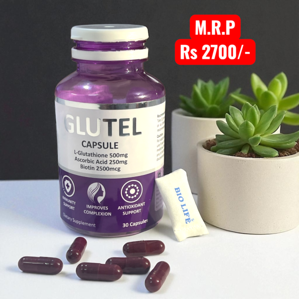 Glutel Capsule (L-Glutathione + Ascorbic Acid + Biotin)