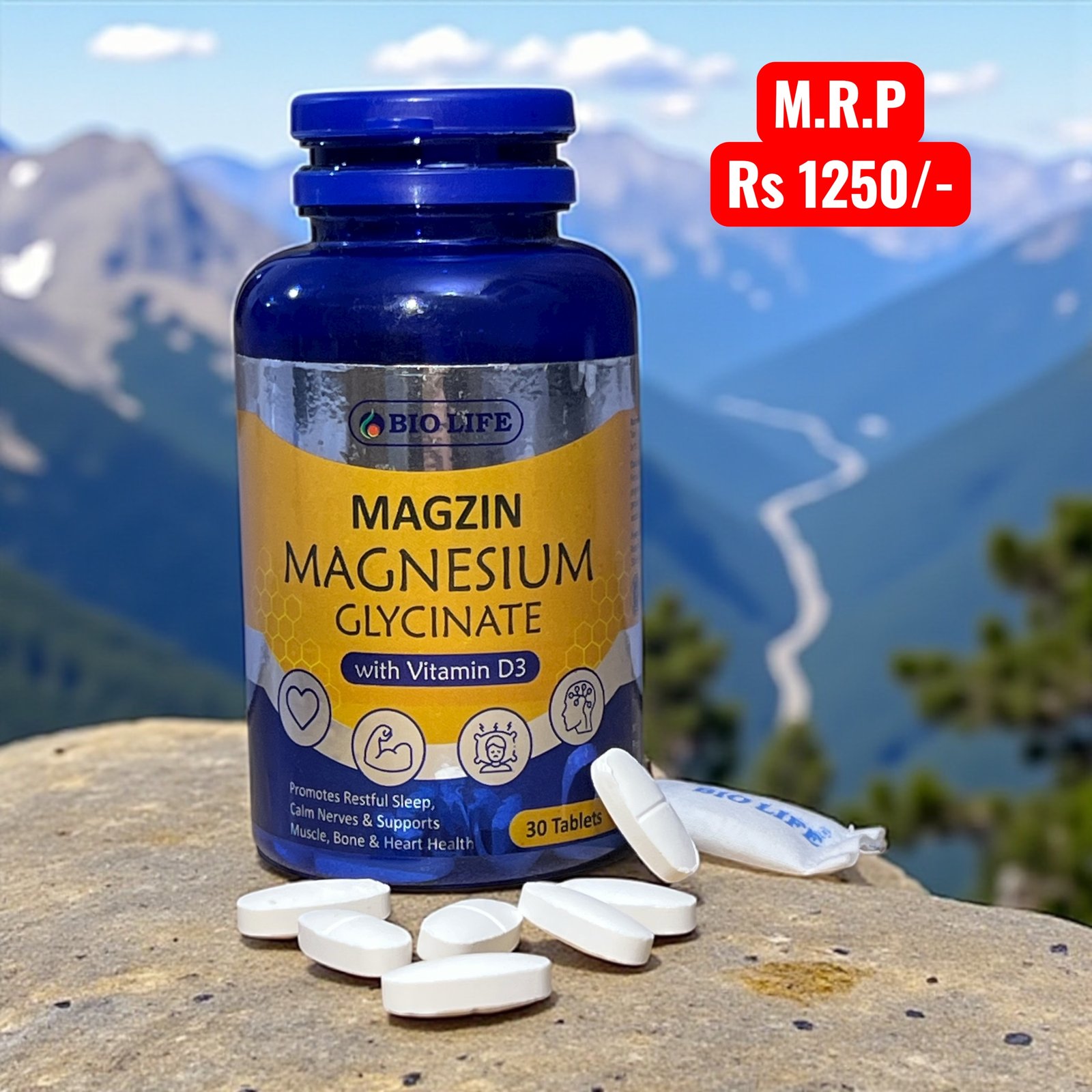 Magzin - Magnesium Glycinate Tablet
