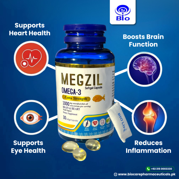Megzil Softgel (Omega-3 Fish Oil)
