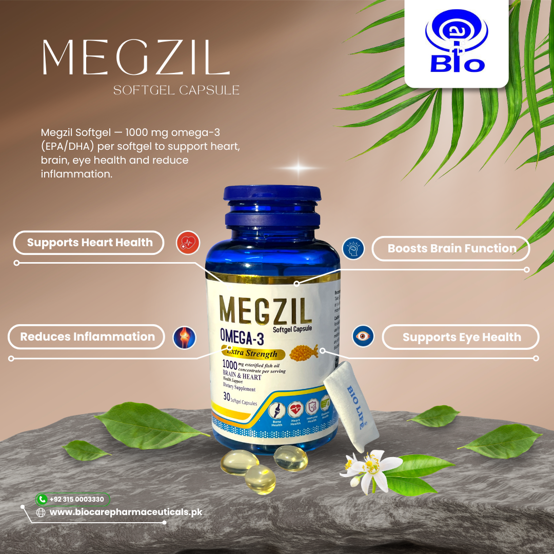 Megzil Softgel (Omega-3 Fish Oil)