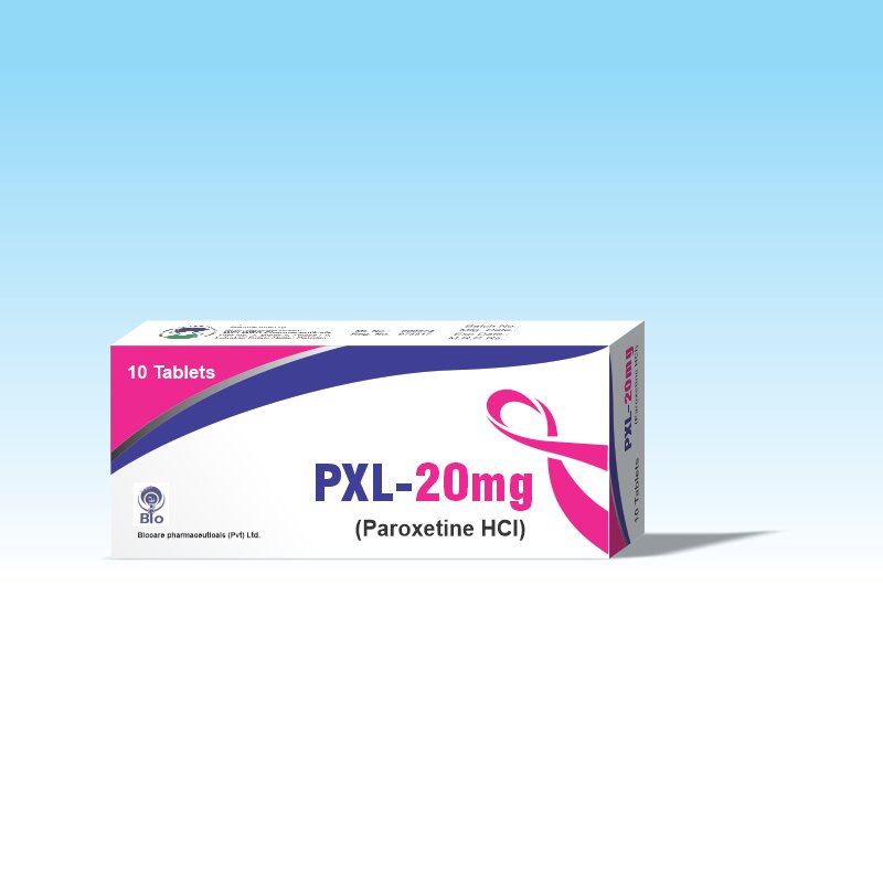 PXL 20 mg Tablets (Paroxetine Hydrochloride)